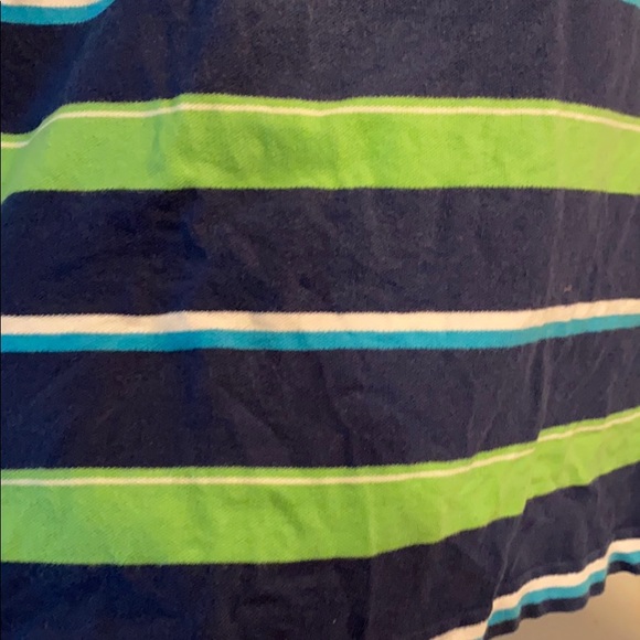 Chaps Men Polo Blue and Green stripes - Picture 3 of 3